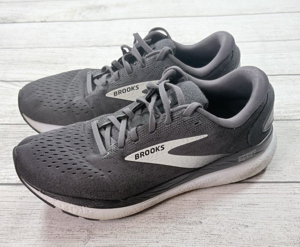 Brooks Women’s Ghost 16 Shoes Black Gray Running Sneakers Size 10.5D Wide